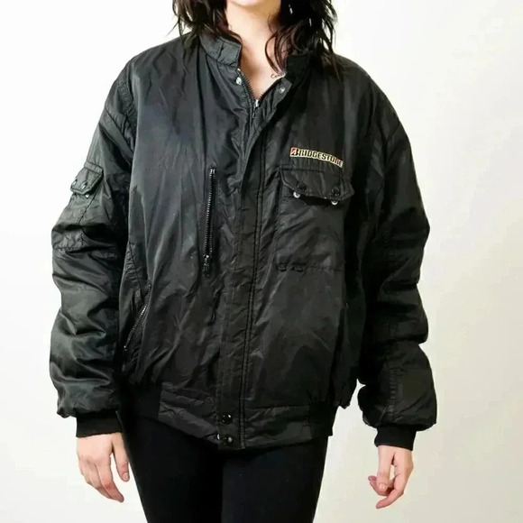 Vintage 70s Bridgestone SWINGSTER Shop Mechanic Jacket - Picture 2 of 9